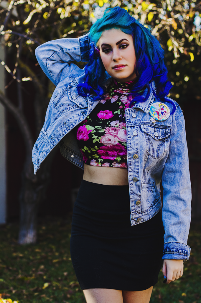 Floral Crop Top & Jacket