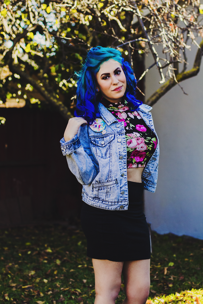 Floral Crop Top & Jacket