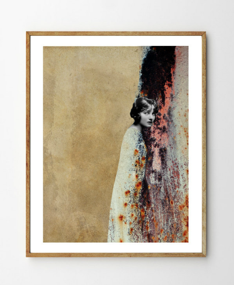 mixed media collage by stellaire studio//a creative loaf