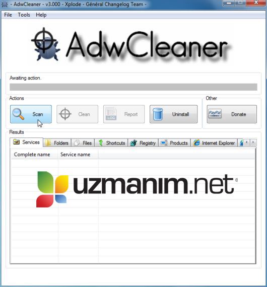 webssearches.com kaldır - adw Cleaner