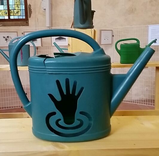 watering can going under