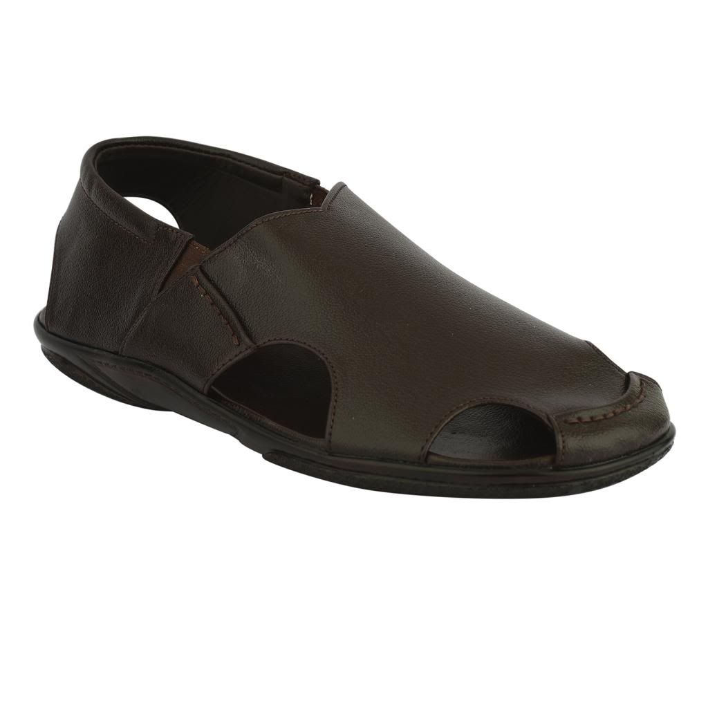 Calzature Brown Sandal For Men - 96 Brown price in India : Rs. 949