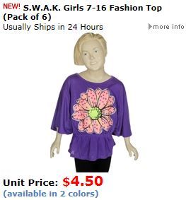 Girls Fashion Top available in 7-16